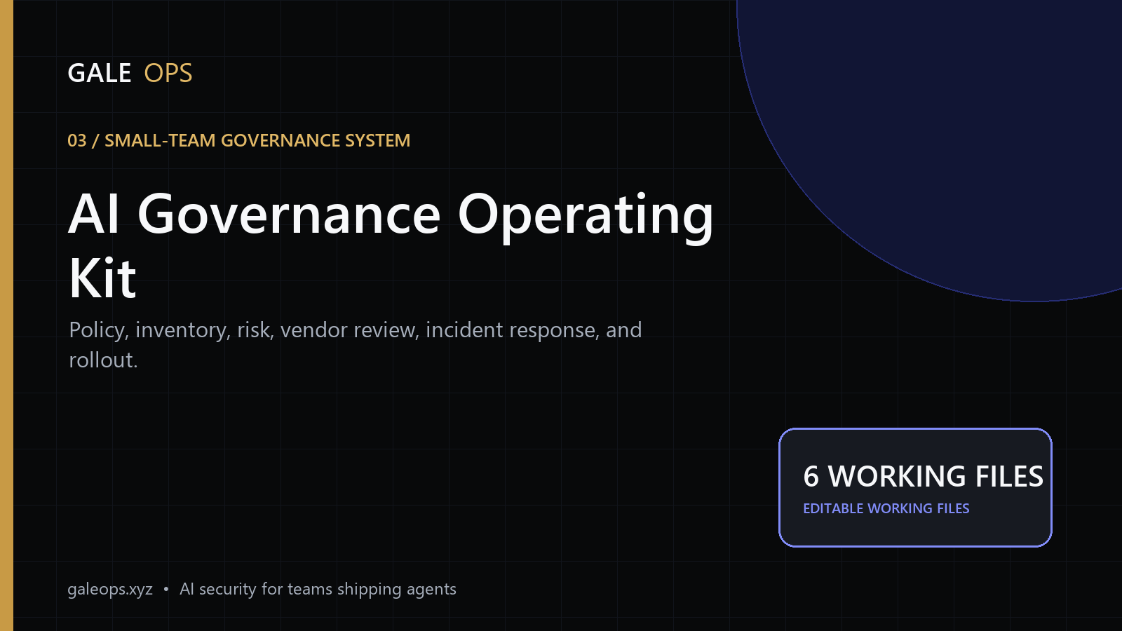 AI Governance Operating Kit workbook cover